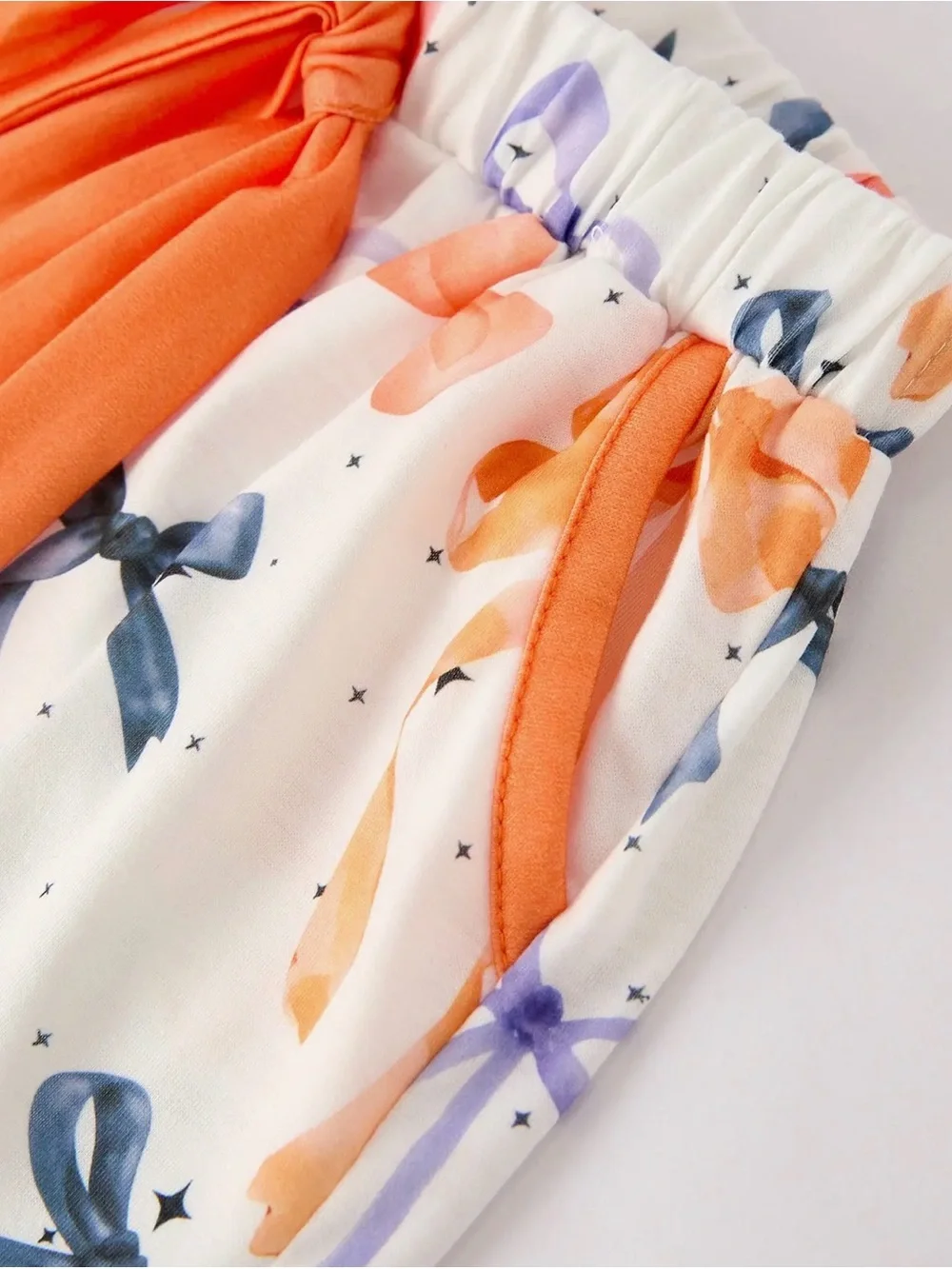 Rylee Faith Fall Bow Print Pajama Set